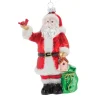 Santa With Cardinal Ornament| Discount