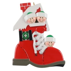 Shoe Family of 3 Personalized Ornament| Sale