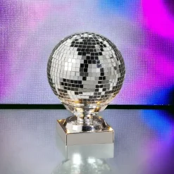 Silver Animated Spinning Disco Ball| Best