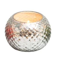 Silver Mercury Glass Candle - Winter Shimmer| Best