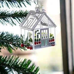 Silver Reclaimed Greenhouse Ornament|Cody Foster & Co. Clearance