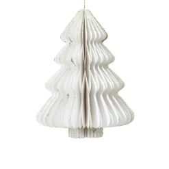 Small White Paper Tree Ornament| Clearance