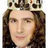 Smiffys Jewelled King's Crown, Gold|