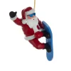 Snowboard Santa Resin Ornament|Kurt Adler Online