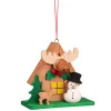 Snowman House with Elk Ornament|Christian Ulbrihct Outlet