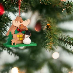 Snowman House with Elk Ornament|Christian Ulbrihct Outlet