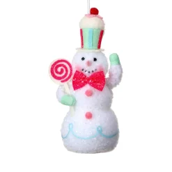 Soo Sweet Treats Snowman Holding Lollipop Ornament| New