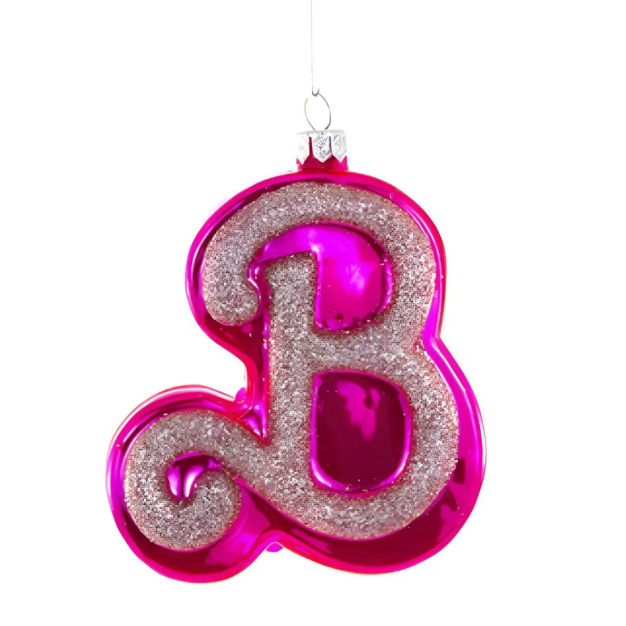 Sparkling Pink B Ornament|Cody Foster & Co.