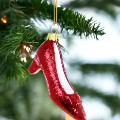 Sparkling Ruby Red Slipper Christmas Ornament|Cody Foster & Co. Hot