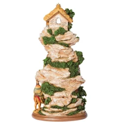 Stable with Stairs Nativity Scene| New