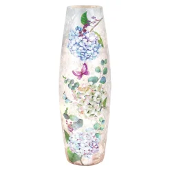 – Large Pastel Hydrangeas And Purple Butterfly Illuminated Lighted V|Stony Creek Clearance