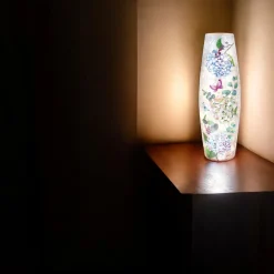 – Large Pastel Hydrangeas And Purple Butterfly Illuminated Lighted V|Stony Creek Clearance