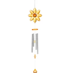 Sunflower Wind Chime with Crystal Accents| Outlet