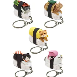 Sushi Cat Keyring Blind Box – 1 Random Keyring| Outlet
