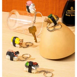 Sushi Cat Keyring Blind Box – 1 Random Keyring| Outlet