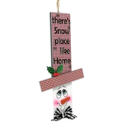 Theres Snow Place Like Home Snowman Head Ornament|