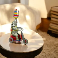 Tin Elephant on Scooter German Collectible|