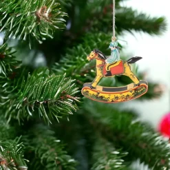 Tin Rocking Horse Ornament| Clearance