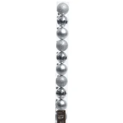 Tube of 10 Silver Shatterproof Ornaments| Online
