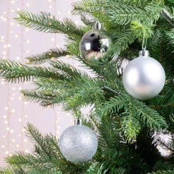 Tube of 10 Silver Shatterproof Ornaments| Online