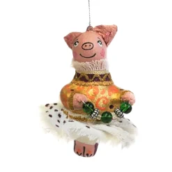 Ukrainian Handcrafted Dancing Pig Christmas Ornament| Hot