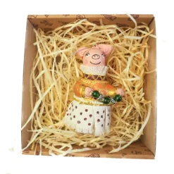 Ukrainian Handcrafted Dancing Pig Christmas Ornament| Hot