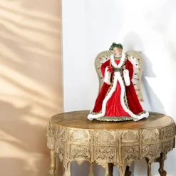 Velvet with Jewels Angel Tree Topper| Clearance