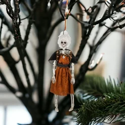 Victorian Skeleton - Orange Dress| Hot
