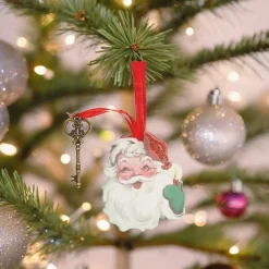 Vintage Santa Claus Key Ornament| Hot