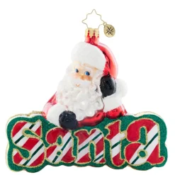 What's in a Name Santa? Ornament|Christopher Radko Discount