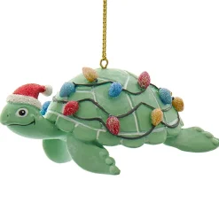 Whimsical Green Sea Turtle Ornament with Lights|Kurt Adler Online