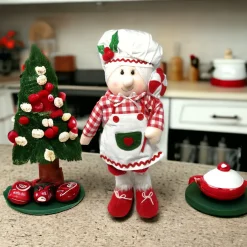 Whimsical Plush Mrs. Claus Chef Stander| Discount