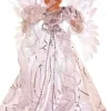 White And Silver Angel Tree Topper|Kurt Adler Best
