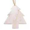 White Christmas Tree Cow Horn Ornament| New