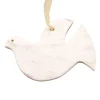 White Dove Cow Horn Ornament| Discount