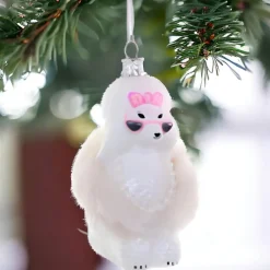 White Glam Poodle Christmas Ornament|Cody Foster & Co. Sale