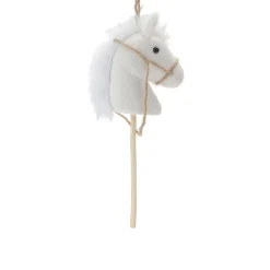 White Hobby Horse Ornament| New