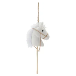 White Hobby Horse Ornament| New