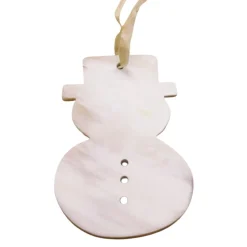 White Snowman Cow Horn Ornamen| Discount