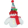Winter Kisses Snowman With Red Scarf Hanging Ornament|