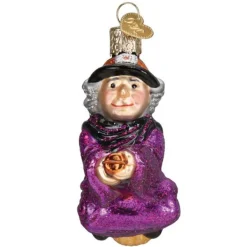 Witch On Broomstick Ornament - The Christmas Loft|Old World Glass
