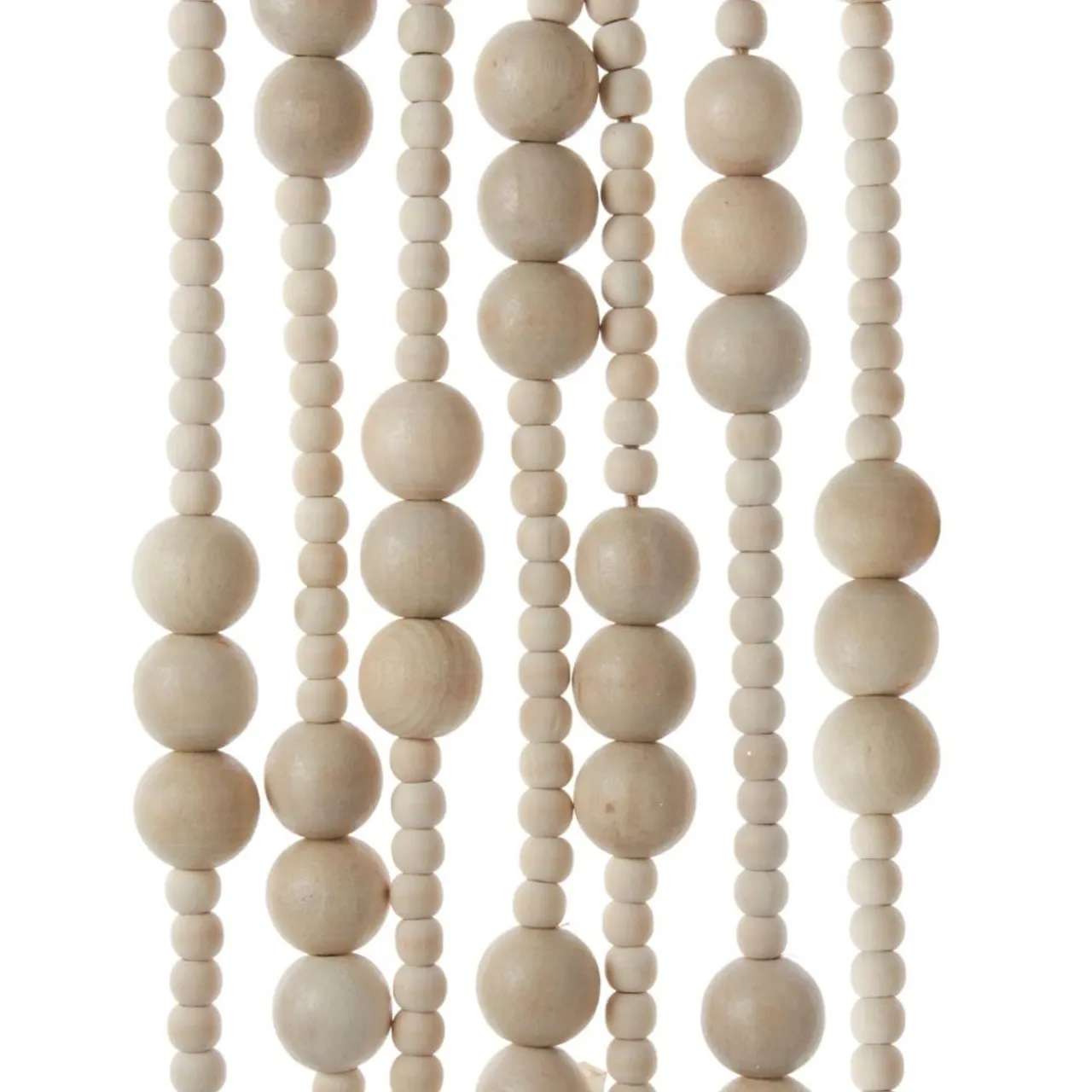 Wooden Natural Bead Garland|Kurt Adler Hot