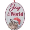 Woodland Animal Sign With "Joy To The World" Saying Ornament|Kurt Adler Online